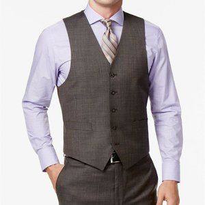 $160 Michael Kors Brown Classic Suit Vest 41R